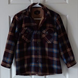 Freedom Foundry Sherpa-lined Plaid Flannel Jacket/Shirt Size M (10/12)